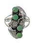 Authentic Sterling Silver Turquoise Ring Size 5-1/4 FX91856